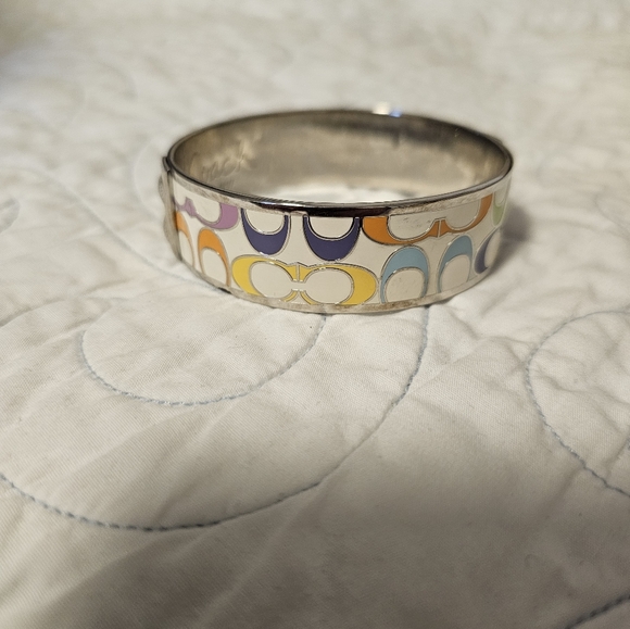 Coach Multi-Color Signature C Bangle Bracelet - Picture 11 of 11